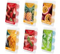 Scent-Hi Cera Perfumada Derretida, Cubos de Cera de Soja Perfumados para Calentadores de Cera, 6 Profumi di Frutta per la Festa Della Mamma, Natale, SPA, Aromaterapia