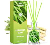 Scent-Hi Citronela Difusores Aromáticos Varillas 200ml, Ambientador para Cocina y Baño, Hogares, Oficinas, Restaurantes