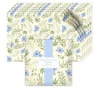 Scent-Hi Papeles Perfumados, 6 Hojas Lino Forros de cajones perfumados, Hojas de Papel no Adhesivas para Armario del hogar, cajones de tocador, 36.5 * 50 cm