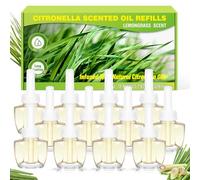 Scent-Hi Recambio Difusor Eléctrico Citronela, Lote de 12 x 19 ml, Compatible con Difusores Air Wick y Glade, Aroma para Hogar para Salón, Dormitorio y Baño