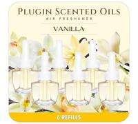 Scent-Hi Recambios Ambientador Adecuado para Air Wick/Glade, Ambientador Eléctrico Recambios- Vainilla, 6 x 19ml, Dormitorio, Oficina, Estudio