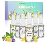 Scent-Hi Spray Ambientador, Bloqueador de Olores WC, Limón, Menta, Lavanda, 30ml x 6 Ambientador Hogar, Frescura duradera, Ideal para Coche, Armario, Aseo