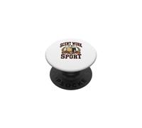 Scent Work Is My Sport Perro Bloodhound Handler Camisa PopSockets PopGrip Adhesivo