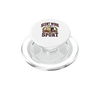 Scent Work Is My Sport Perro Bloodhound Handler Camisa PopSockets PopGrip para MagSafe