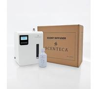 SCENTECA Difusor eléctrico de aceites esenciales Modelo AD-P3, con fragancia de Té Blanco y Flores de Primavera incluida, nebulización en frío, cobertura de hasta 100 m², para casa y oficina (100 ML)