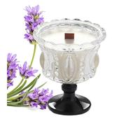 Scented Candles - 160g French Classic Candle, Lace-Rimmed Glass Aromatic Soy Wax Candles, Long-Lasting 23.5-Hour Burn Candle | Gift Idea for Women, Home, Bath, Relaxation, Sleep, Spa, Aromatherapy