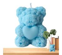 Scented Candles For Home - Paraffin Beeswax 5.1x6.1x4.2cm | 3D Cute Bear Shape Aromatherapy Candle Decorative Relaxing Ornament Long Lasting Fragrance For Bedroom Study Room Use
