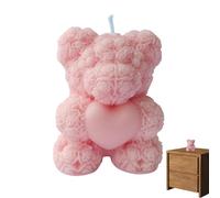 Scented Candles For Home - Paraffin Beeswax 5.1x6.1x4.2cm | 3D Cute Bear Shape Aromatherapy Candle Decorative Relaxing Ornament Long Lasting Fragrance For Bedroom Study Room Use