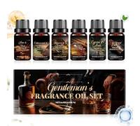 Scented Oils - 6 Piece Cold Pressing Air Freshener | Long-Lasting Diffuser Oil with Skin Safe Use, Essentials Oil with Comfort for Humidifier Home Perfume Soap Sauna Hair Shampoo Bath