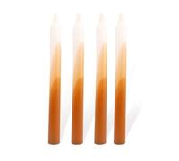 Scentoria Velas de varilla, multicolor, altura 22 cm, diámetro de 2,1 cm, velas puntiagudas, velas de goteo para botellas rituales, velas mixtas, color blanco y marrón para Ferm Living