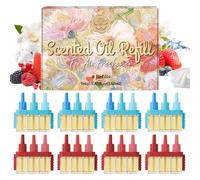 SCENTORINI 3Volution Recambio De Ambientador Electrico 8X20ML, Compatible con Difusores de Aceites Esenciales Ambi Pur 3Volution, Aromas Florales, Frutales y Marinos, etc 6 Aromas