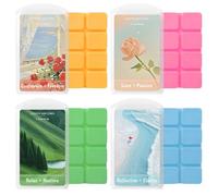SCENTORINI Cera Aromática, Cubos de Cera Perfumada para Derretir, 70.9g*4 Aroma a Healing, Fragancias para El Hogar, Cera De Soja con Aceite Esencial, Fragancia para el Hogar, Larga Duración