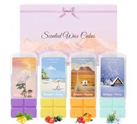 SCENTORINI Cera Perfumada, Bloques de Cera Perfumados, 4 Perfumes De Serie Healing, Cera De Soja Natural, Cubitos De Cera Perfumada para Casa, Baño, Ambiente