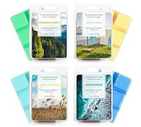 SCENTORINI Ceras Perfumadas para Derretir Aromáticas 100% Cera de Soja Fragancia, Aromaterapia，Aroma Lino Fresco, Bosque Bohemio, Brisa Marina, Viento en Verano 70.9 g x 4