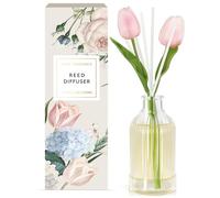 SCENTORINI Difusor de Fragancia para el Hogar con Varillas Ambientador Rosa 200 ML, Fragancia Natural para Habitaciones, Oficinas, Decoración de Baños
