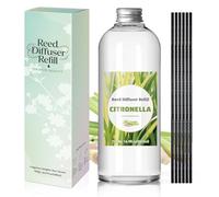 SCENTORINI Difusor De Fragancia para Habitación Citronela 500ML Recambio De Aceite Esencia, Ambientadores De Hogar Fragancia Duradera para El Hogar, Baño y Decoración De Habitación