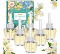 SCENTORINI Recambio Para Ambientador Eléctrico 6X19ML Aparato para Difusor Eléctrico Air Wick y Para Glade Fragancias de Jazmín Fragancia Para el Hogar y el Estudio