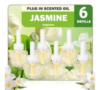 SCENTORINI Recambio para Ambientador Eléctrico Aroma a Jazim 6x19ml | Aparato para Difusor Eléctrico Air Wick y Para Glade Fragancias de Jazmín Fragancia Para el Hogar y el Estudio
