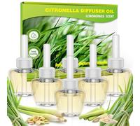 SCENTORINI Recambio para Ambientador Eléctrico, Fragancias de Citronella 6X19ML Aparato para Difusor Eléctrico Air Wick y para Glade, Fragancia para el Hogar y el Estudio