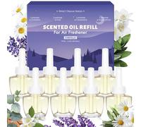SCENTORINI Scent-Hi Desodorante Casa Recarga 8x19ML - Lavanda, Salvia, Gardenia, Sándalo, Manzanilla, Dormir Serie, Ambientador Eléctrico Recambio Adecuado para Aire Wick/Glade Difusor Eléctrico