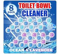 SCENTORINI WC Frisch Kraft, Ambientador Activo para Inodoro de Aroma a Océano y Lavanda (8 unidades, 8 x 50 g), con Fórmfla 4 en 1, Limpiador baño antical, Aromáticas para Aroma Fresco y Duradero