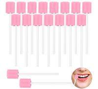 Scettar 120pcs limpieza dental hisopos bucales (Rosa)，aplicabilidad higiene bucal，limpieza dental，esponjas jabonosas desechables，descartáveis oral cuidado esponja dentes limpeza boca