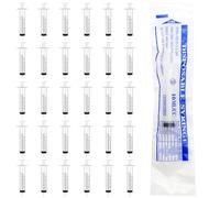 Scettar 30 Piezas 10ml Jeringuilla Envuelto Individual, Jeringa de Plástico Desechable Jeringas con Tapas, Jeringa De Sin Aguja para Laboratorios, Alimentación Animal, Medición de Líquidos, Riego