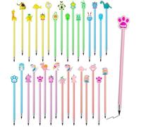 Scettar 32 Lápiz Infinito Lapiz Infinito Niños Lápiz Eterno Animales Kawaii Lapiz Eterno Portátil Reutilizable Borrable Lápiz Sin Tinta para Dibujo de Artista Estudiante, Regalo para Niños Escuela