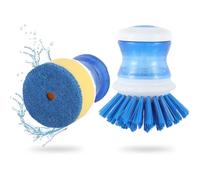 Scettar Cepillo Limpieza Hogar con Dispensador de Jabón,Multifuncional de Cepillo Fregar Platos,Estropajo Cocina,se Puede Usar para Limpiar ollas, Cuencos, Fregaderos