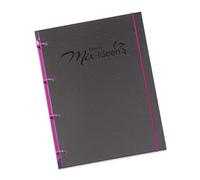 'Schaar de diseño flexinotes libro de cocina A4 "Mix de ideas para escribir, incluye 200 compresas de recetas para robot de cocina con función de cocción, color: negro, color frutas del bosque