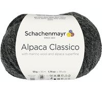 Schachenmayr Alpaca Classico, 50 g, hilo para tejer, color antracita