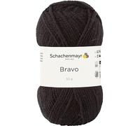 Schachenmayr Bravo 9801211 - Hilo para Ganchillo, Lana, Negro, 15 x 7 x 7 cm