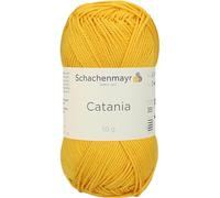 Schachenmayr - Catania Hilo de Tejer y Crochet de Algodón, Color 208 Amarillo Canario - 125 M