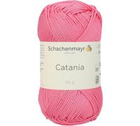 Schachenmayr - Catania Hilo de Tejer y Crochet de Algodón, Color 225 Rosa - 125 M