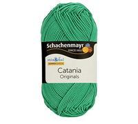 Schachenmayr Hilo para tejer Catania, color: verde de campo, 100% algodón, 50 gramos