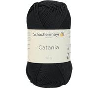 Schachenmayr Hilos para Tejer A Mano Catania, 50G Schwarz