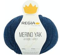 Schachenmayr REGIA Premium Merino Yak, 100G, Nachtblau Hilos Para Tejer A Mano