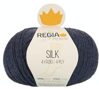 Schachenmayr REGIA Premium Silk, 100G, Jeans Mel. Hilos Para Tejer A Mano