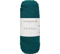 Schachenmayr Soft & Easy - Hilo para tejer a mano, 100 g, color azul petróleo