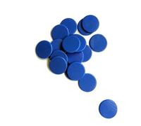 SchachQueen - 100 fichas de plástico, Bingo Chips 19 mm Pulgada ¾ AZÚL