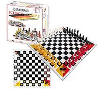 SchachQueen QuadroChess and Checkers - Ajedrez y Damas para 4 personas
