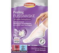 Schaebens Mascarilla para pies con granos exfoliantes suaves, manteca de karité y exfoliante de sílice para todos los tipos de piel (2 calcetines para 1 aplicación)