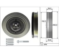 Schaeffler INA Kit poleas, cigüeñal para VOLVO: V90, S60, XC 90, XC 60, S90, V60 & POLESTAR: Polestar 1 (Ref: 544 0503 20)