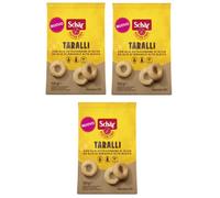 SchärGluten Free Taralli con aceite de oliva virgen extra y aceite de girasol, aperitivo salado, sin gluten, 120 g, perfecto aperitivo