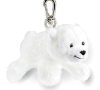 Schaffer 0106 llavero de peluche oso polar Knut Knuddel | Extra suave - Práctico mosquetón - Lavable a 30 °C - DIN EN 71 - Acabado de alta calidad