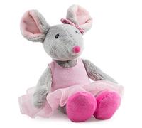 Schaffer- Ballett-Maus Rudolf Collection Peluche ratón de Ballet, Color Gris-Rosa, S - 22 cm (5651)