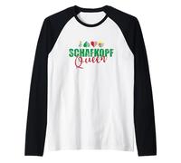 Schafkopf Queen Card Game Jugando a Las Cartas Camiseta Manga Raglan