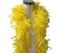 Schal Kariert Damen Flapper Show Dance Party Kostüm Schal Hochwertige Hen Night Weiß Qualität (yellow, One Size)