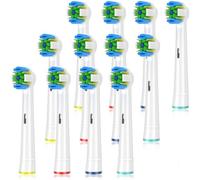 Schallcare Cabezales de cepillo de repuesto compatibles con cepillo de dientes eléctrico Braun Oral b - Cabezal de cepillo de dientes para Oral B Pro 1000 Genius Smart Series (paquete de 12)