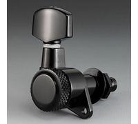 Schaller M6 135 Locking Machine Head - Clavijas para guitarra eléctrica (3L/3R, metal, 19,5 mm, 6 unidades), color negro